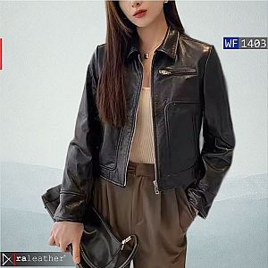 Jaket Kulit Wanita WF1403 • Premium Harga Pabrik - RA Leather® Garut