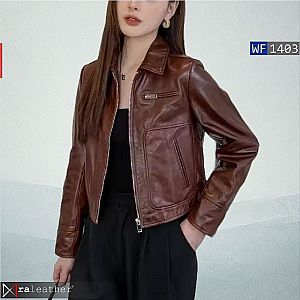 Jaket Kulit Wanita WF1403 • Premium Harga Pabrik - RA Leather® Garut