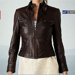 Jaket Kulit Wanita WF1307 • Harga Pabrik - RA Leather® Garut