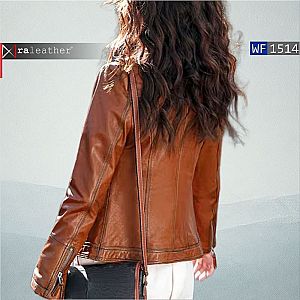 Jaket Kulit Wanita WF1514 • Premium Harga Pabrik - RA Leather® Garut