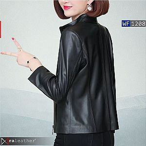 Jaket Kulit Wanita WF1208 • Harga Pabrik - RA Leather® Garut
