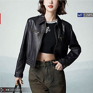 Jaket Kulit Wanita WF1205 – Desain Eksklusif, Kualitas Premium!