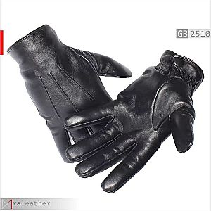 Sarung Tangan Kulit Pria Full-Finger Bertekstur Elegan - RALEATHER GB2510