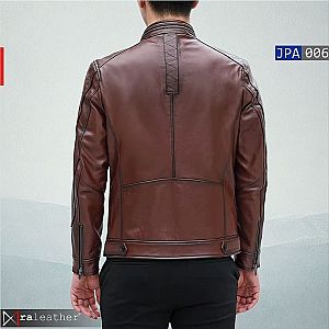Jaket Kulit Pria JPA006 – Nyaman, Tahan Lama, Siap Upgrade Gaya
