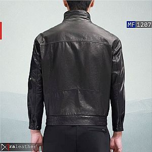 Jaket Kulit Bomber Pria MF1207 - Harga Pabrik - raleather® Garut