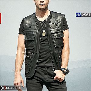 Rompi Kulit Pria MV2501 – Stylish, Tangguh, dan Fungsional