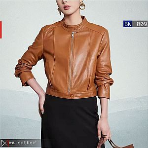 Jaket Kulit Wanita BW009 – Minimalis Elegan, Gaya Chic Modern