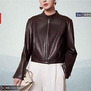 Jaket Kulit Wanita BW009 – Minimalis Elegan, Gaya Chic Modern