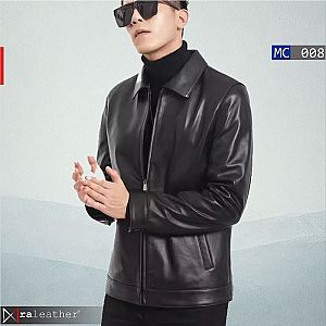 Jaket Kulit Pria MC008 • Harga Pabrik - RA Leather® Garut