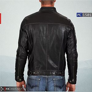 Jaket Kulit Pria MC1501 • Harga Pabrik - RA Leather® Garut