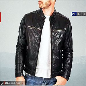 Jaket Kulit Pria MC1501 • Harga Pabrik - RA Leather® Garut