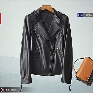 Jaket Kulit Wanita BW014 – Biker Style Elegan dan Berkarakter