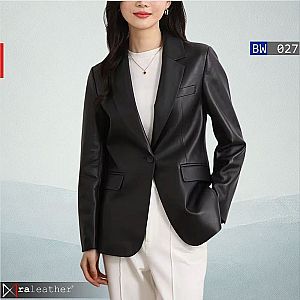 Jas Blazer Kulit Wanita BW027 • Harga Pabrik - RA Leather® Garut