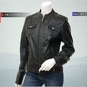 Jaket Kulit Wanita BW011 • Harga Pabrik - RA Leather® Garut