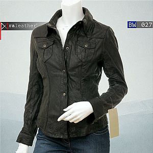 Kemeja Kulit Wanita BW027 • Harga Pabrik - RA Leather® Garut