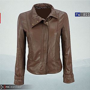 Jaket Kulit Wanita FW011 • Harga Pabrik - RA Leather® Garut