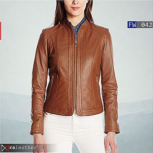 Jaket Kulit  Wanita FW042 • Harga Pabrik - RA Leather® Garut