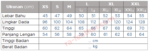 Ukuran Jaket Kulit Pria